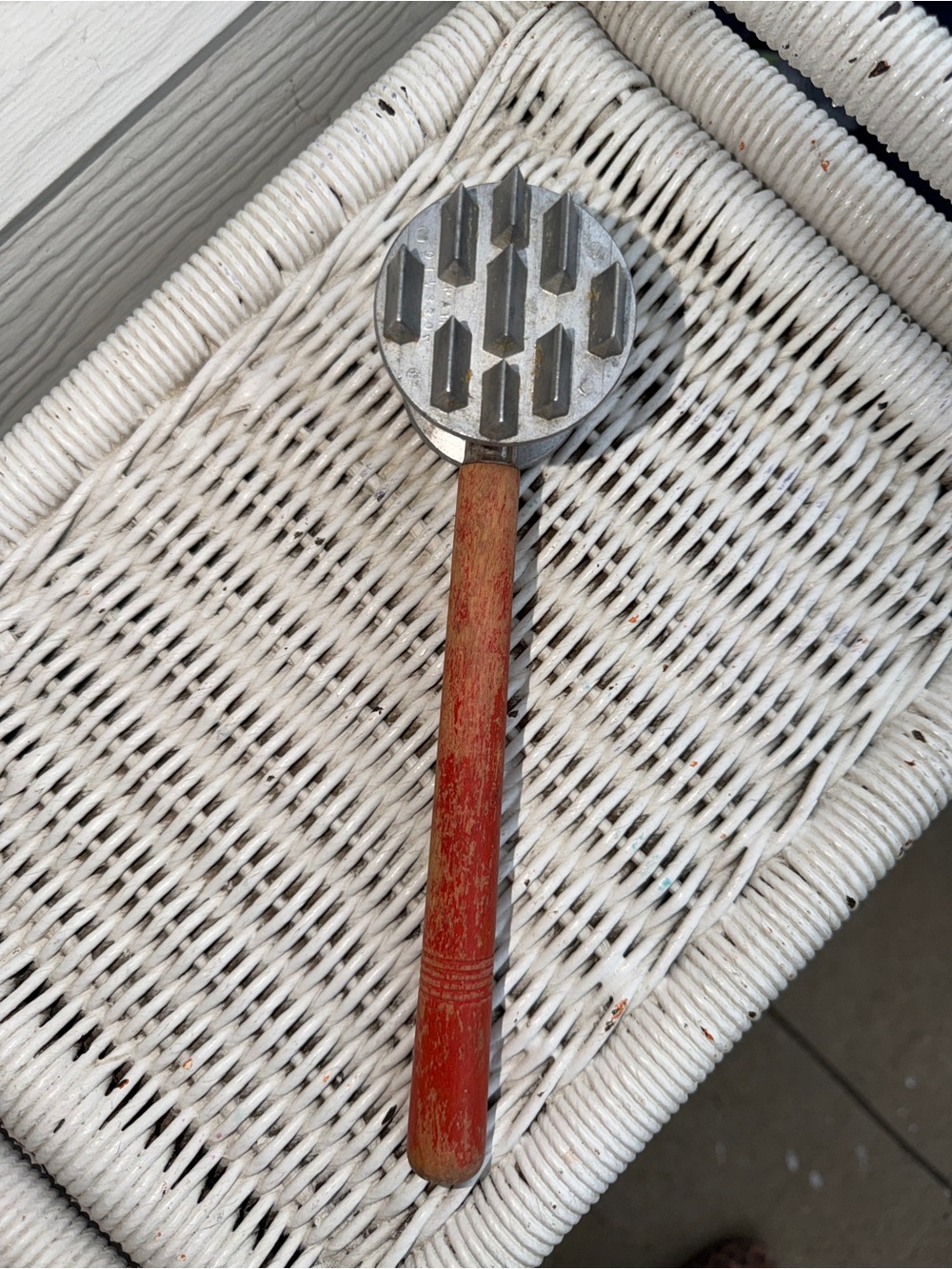 Vintage Red Handle Meat Tenderizer